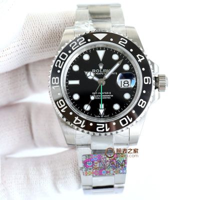 Clean Factory ROLEX GMT-Master ii 2836/3186/3285 Movement 904L Steel Black Watch